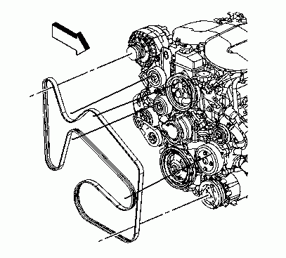 3.9L V6 Serpentine Belt Diagram