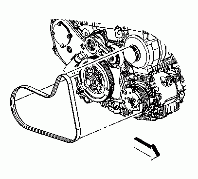 2.2 L. Belt Routing Diagram